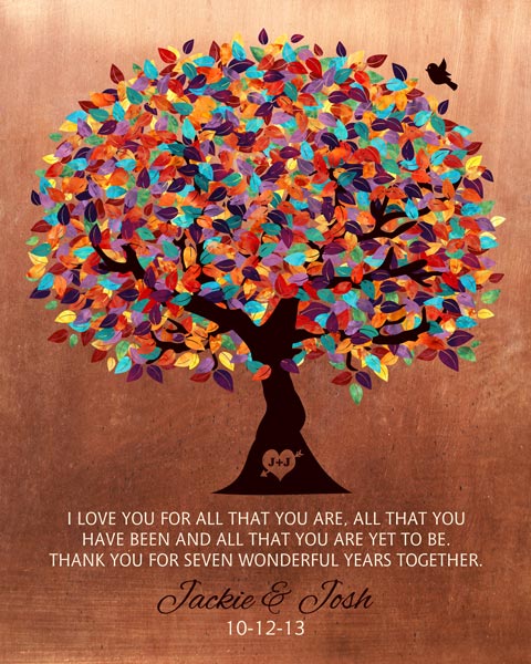 Personalized 7 Year Anniversary Gift Custom Art Proof for Joshua C.