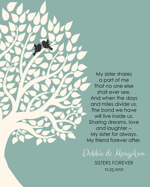 Custom Sister Gift Art Proof for Debbie A