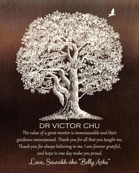 Custom Mentor Gift Art Proof for Dr. S.
