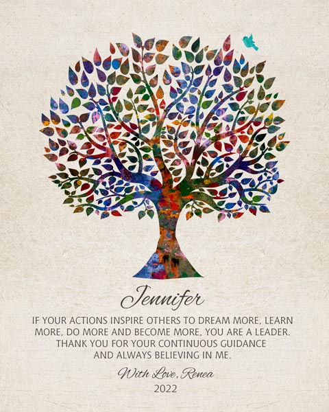 Custom Mentor Gift Art Proof for Jennifer M.
