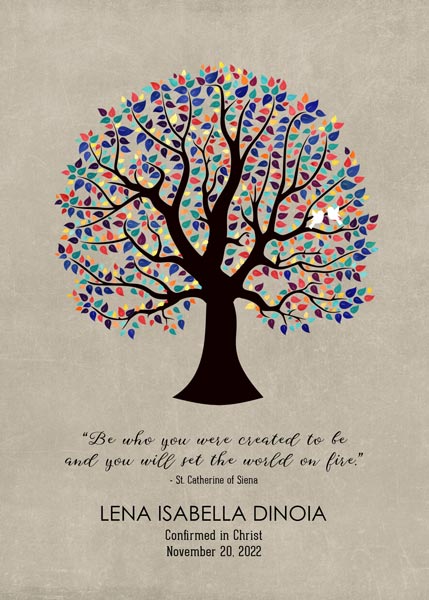 Custom Confirmation Communion Art Proof for Jennifer D.