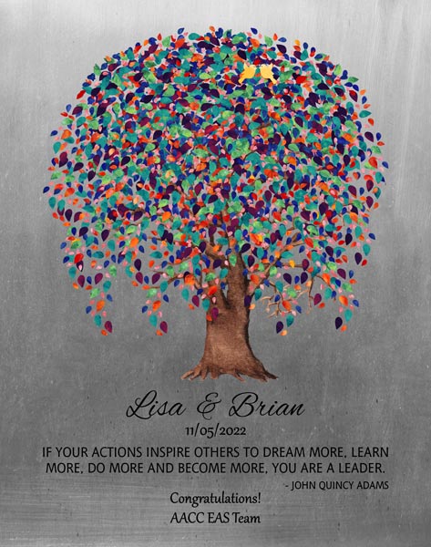 Custom Mentor Gift Art Proof for Lisa & Brian K.