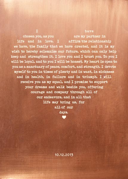Personalized metal art print