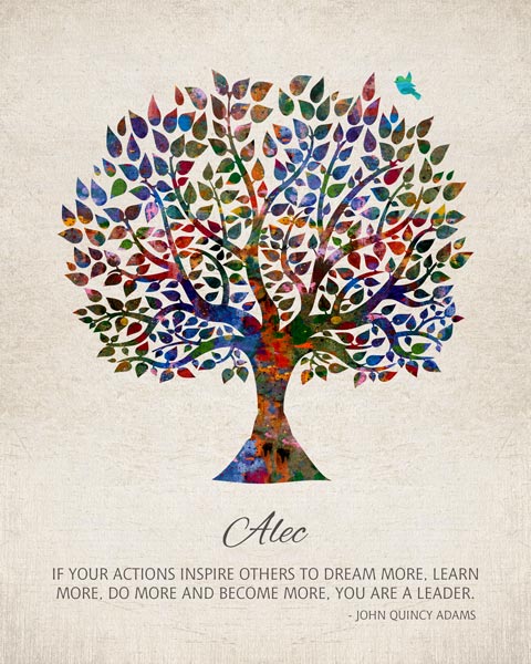 Personalized metal art print