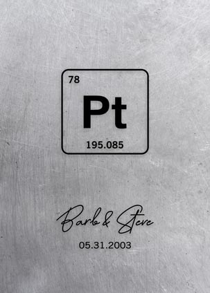Paper Print. 20th Platinum Anniversary Gift #1918. Personalized platinum anniversary gift for Barbara R.