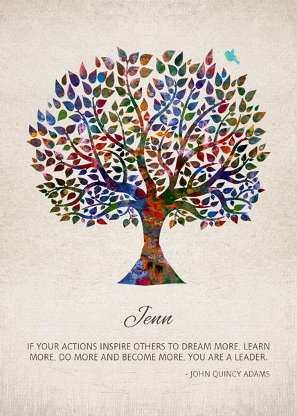 Personalized metal art print