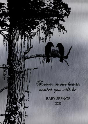 Paper. Sympathy Gift for Mother and Father #1355. Personalized loss of child gift for Jody S.