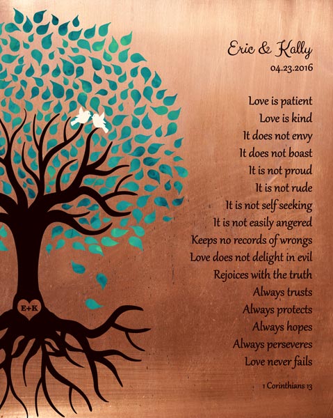 Copper Anniversary 7 Years – Proof for Kally J