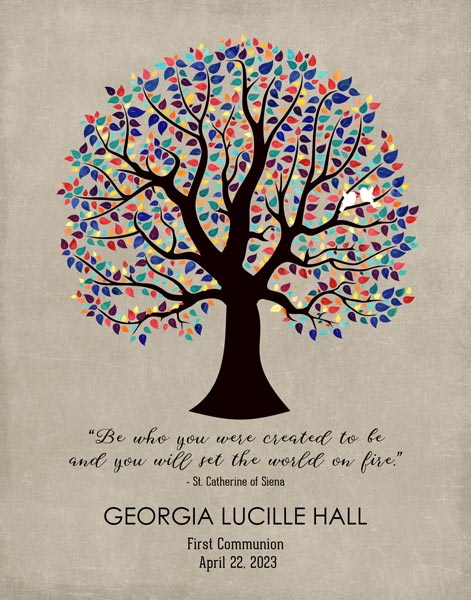 Personalized Confirmation art print for Kelsie Hall