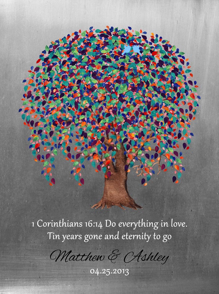 10th Anniversary Tin Gift – Proof for Matthew L
