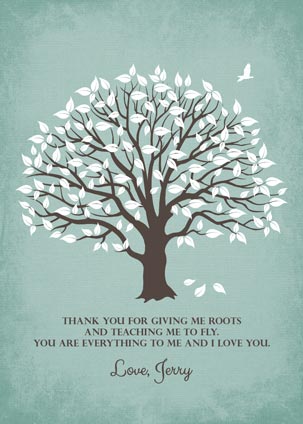 Paper Print. Gift for Mother from Son #1155. Personalized Mother's Birthday gift for Nancy B.