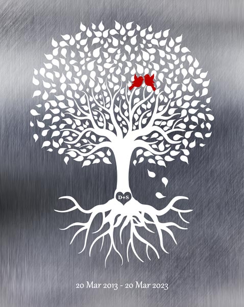Personalized metal art print