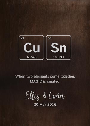 Bronze 8th Anniversary Gift – Print for Stephen E