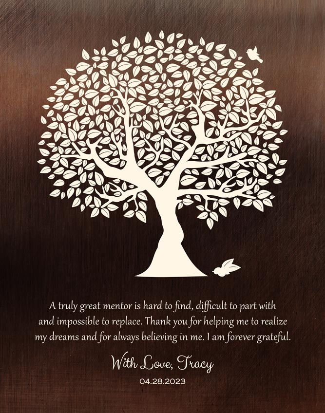 Personalized gift for mentor art print for Tracy Seip