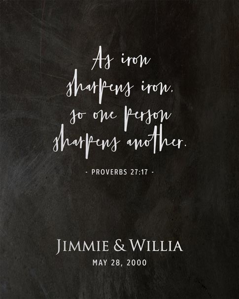 Paper Print. 6 Year Gift for Husband Iron Anniversary Art #1926. Personalized iron anniversary gift for Willia S.