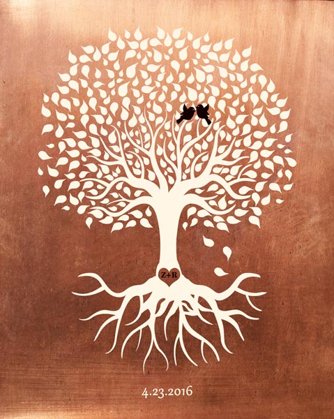 Personalized metal art print