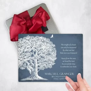 White Oak Tree Memorial Gift Delivery Box Gift for Bereaved Family TOY-1329