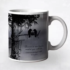 Tin Dark Sequoia Tree Memorial Coffee Mug Gift for Bereaved Parents M-1355