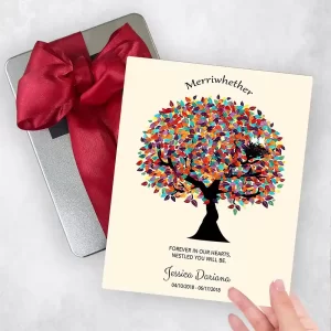 Colorful Spring Tree Memorial Gift Delivery Box Gift for Bereaved Parents TOY-1362