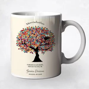 Colorful Spring Tree Memorial Coffee Mug Gift for Bereaved Parents M-1362