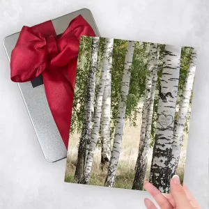 Birch Forest Names in Tree Anniversary Gift Delivery Box Gift for Couple TOY-2175