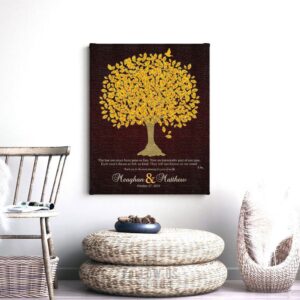 10 Year Anniversary Gift | Personalized Gift | Gift For Couple | Gift For Wife | From Husband | Love Poem | Oak Tree | Custom Print LT-1108