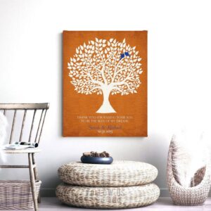 Thank You Gift From Bride | Mother in Law Gift | Mother of Groom Gift | Personalized | Wedding Day Gift | Tree Roots Custom Art Print LT1114