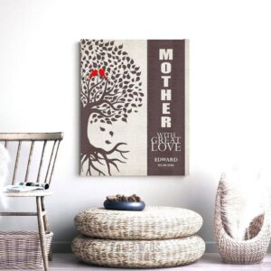 Mother With Great Love Personalized Birds Family Tree Gift For Mother’s Day Thank You Mom #1226