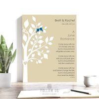 June Romance Love Poem Personalized Engagement Anniversary Gift For Wife Pearl Wedding Day Gift For Husband  #1706