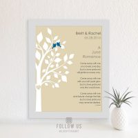 June Romance Love Poem Personalized Engagement Anniversary Gift For Wife Pearl Wedding Day Gift For Husband  #1706