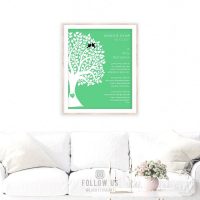 May Romance Love Poem Personalized Engagement Anniversary Gift For Wife Emerald Wedding Day Gift For Husband  #1705