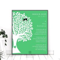 May Romance Love Poem Personalized Engagement Anniversary Gift For Wife Emerald Wedding Day Gift For Husband  #1705