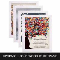 8x10 Solid Wood Frame - White