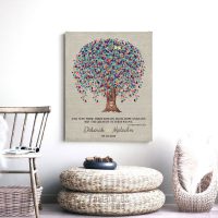 10 Year Tin Anniversary, Corinthians 13, 10th Anniversary, Weeping Willow Tree, Personalized - Metal, Paper or Canvas Custom Print WWT 1507