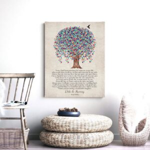 Gift For Mother of Bride, Gift From Groom, Weeping Willow Tree, Watercolor, Personalized Gift, Years I Have Been Searching Custom Print 1518