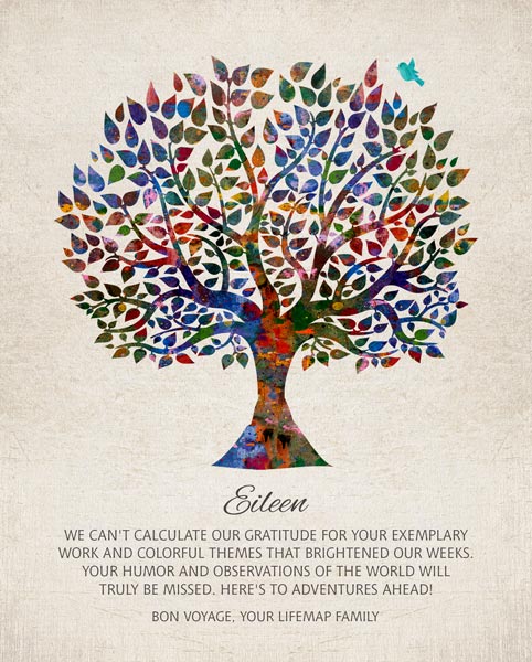 Mentor art print personalized for Eileen
