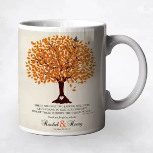 Oak Tree Wedding Coffee Mug Gift for Parents M-1101