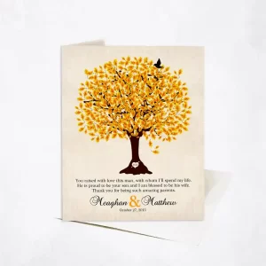 Oak Tree Wedding Card Gift for Mother Of The Groom C-1102