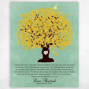 Oak Tree Wedding Wall Plaque Gift for Mother Of The Groom LTC-1104