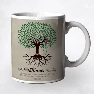 Tree with Roots Wedding Coffee Mug Gift for Bride And Groom M-1109