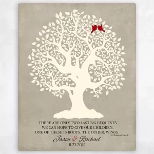 Knotty Tree Wedding Wall Plaque Gift for Parents LTC-1122