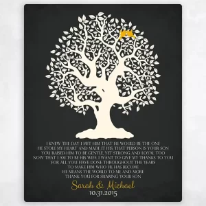 Knotty Tree Wedding Wall Plaque Gift for Mother Of The Groom LTC-1124