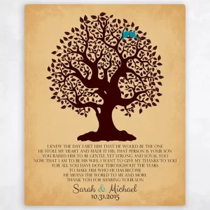 Knotty Tree Wedding Wall Plaque Gift for Mother Of The Groom LTC-1126