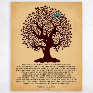 Knotty Tree Wedding Wall Plaque Gift for Mother Of The Bride LTC-1127