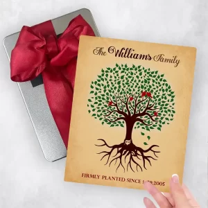Green Tree with Roots Wedding Gift Delivery Box Gift for Couple TOY-1128