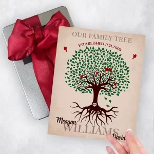 Green Tree with Roots Anniversary Gift Delivery Box Gift for Couple TOY-1129