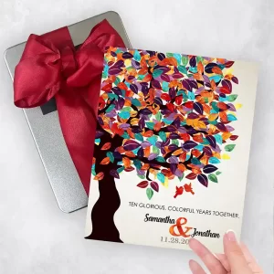 Half Spring Tree 10th Anniversary Gift Delivery Box Gift for Couple TOY-1163