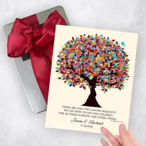 Spring Tree Thank You Wedding Gift Delivery Box Gift for Parents TOY-1168