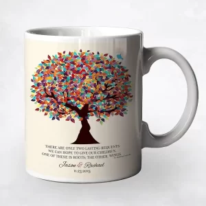 Spring Tree Thank You Wedding Coffee Mug Gift for Parents M-1168