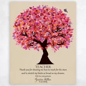 Canopy Tree Teacher Appreciation Wall Plaque Gift for Educator LTC-1173